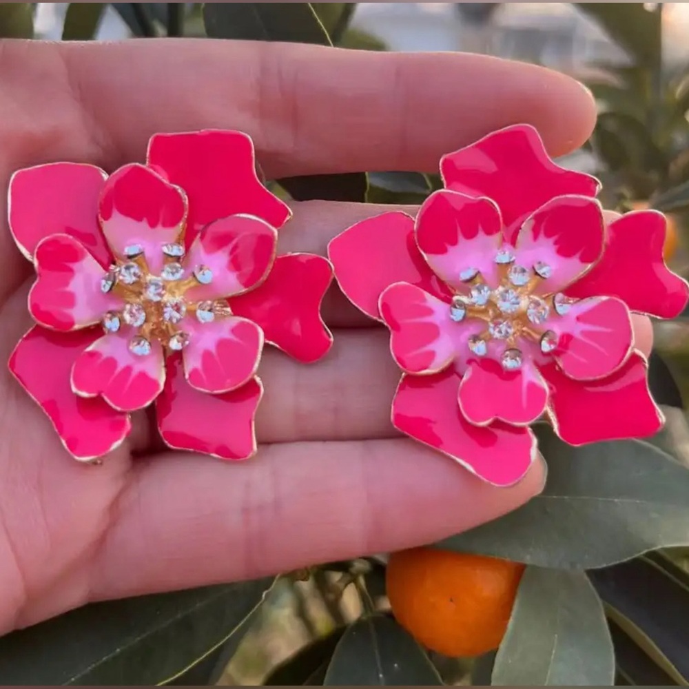 Colorful Flowers Earrings